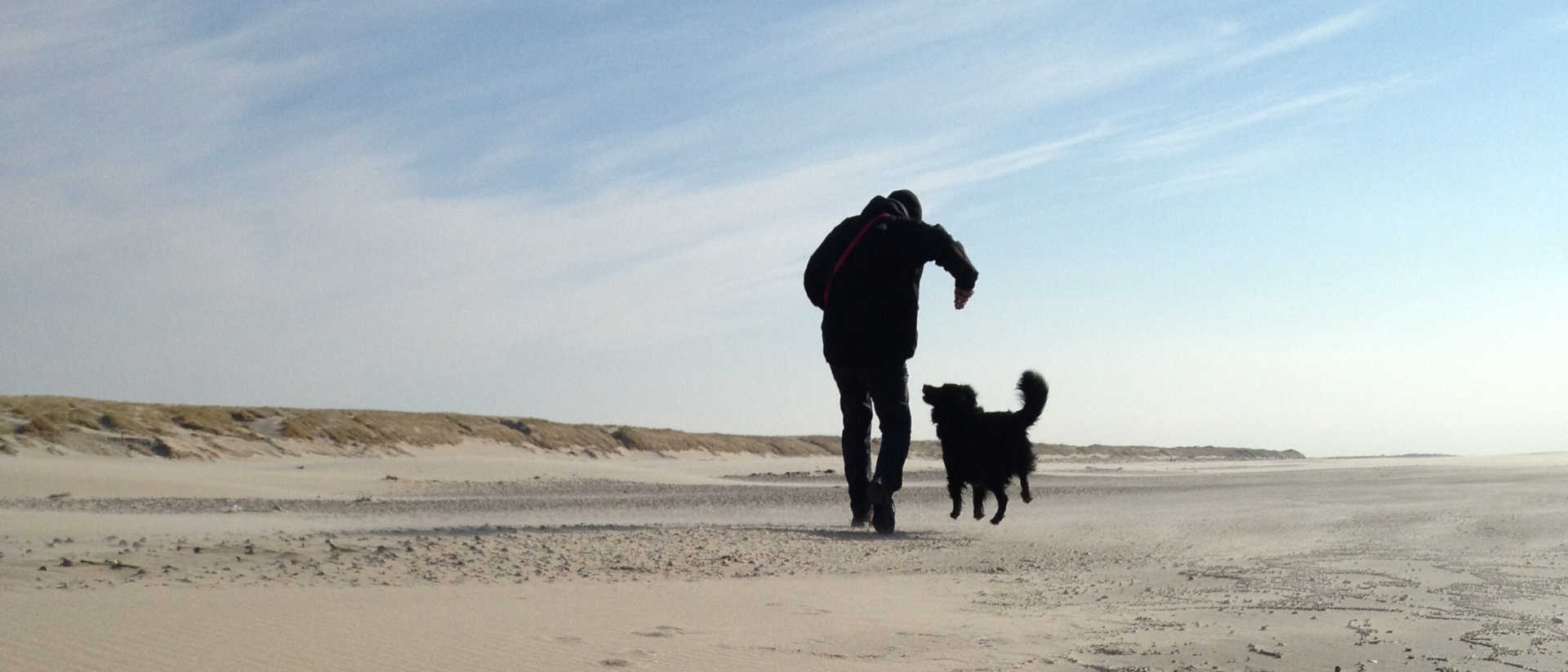 Jörg Schmidt mit seinem Hund
